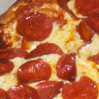 Picture of pepperoni pizza.